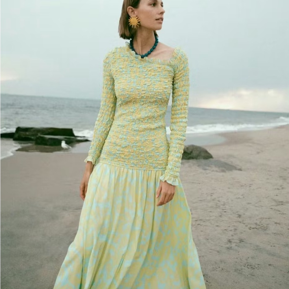 RHODE Lettie Smocked Dress
